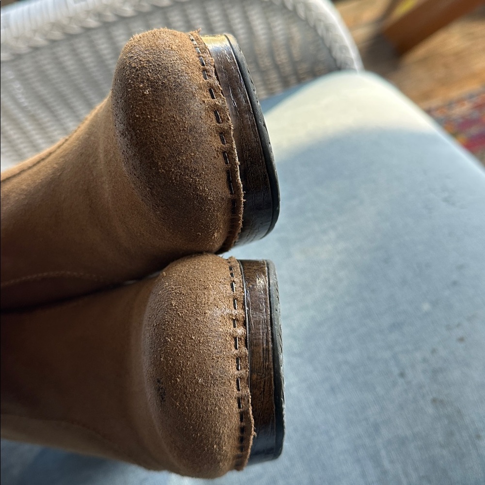 Dansko Tan Suede Ankle Boots - Picture 8 of 9